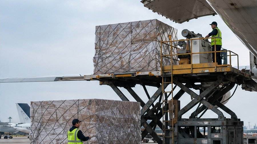Air cargo express loading operations for urgent shipments